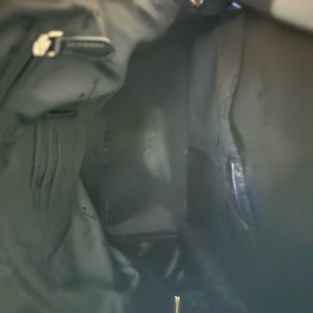 Kate Spade Plaid Black and Cream Backpack - Picture 3 of 8